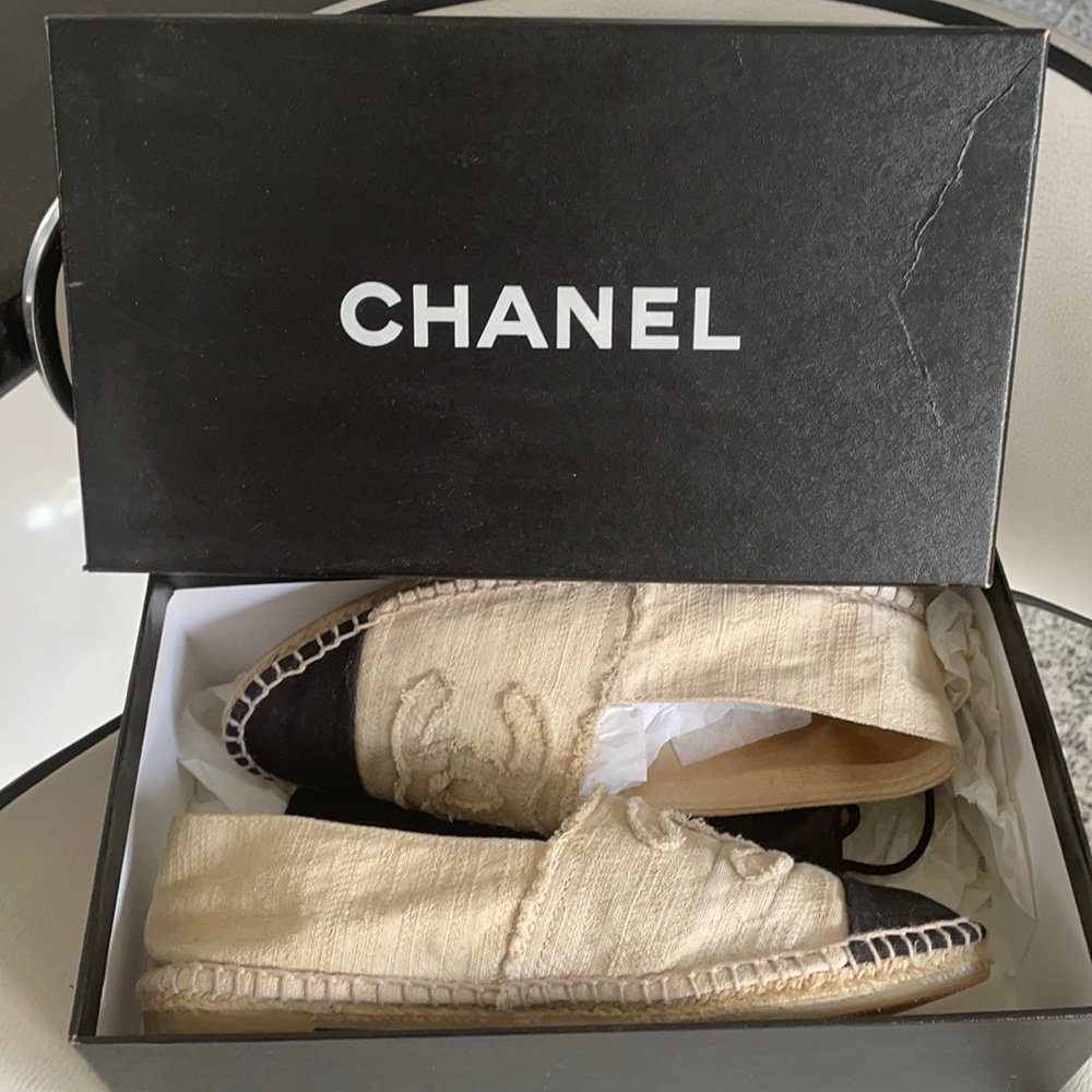 🖤Chanel canvas espadrilles 38🤍 - Picture 3 of 17